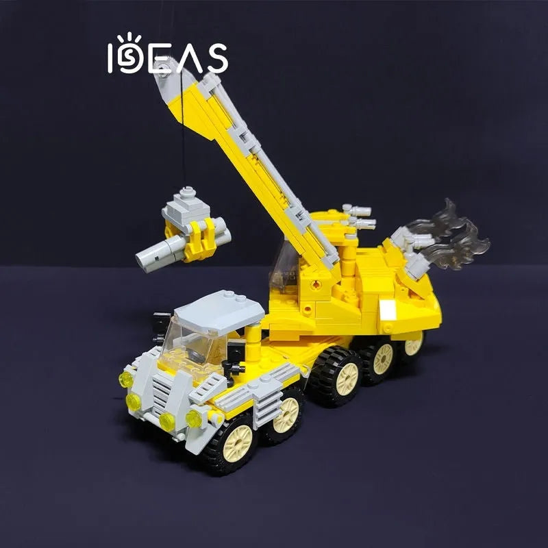 Building Blocks Tech MOC Titan City Crane Truck Bricks Toys 21037 - 1
