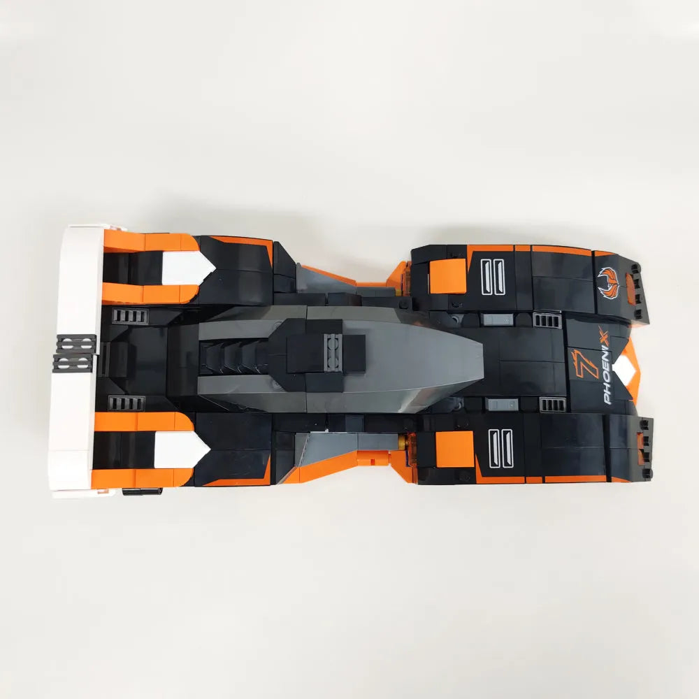 Building Blocks Tech Motorized MOC Phoneix-7 Racing Car Bricks Toy - 6