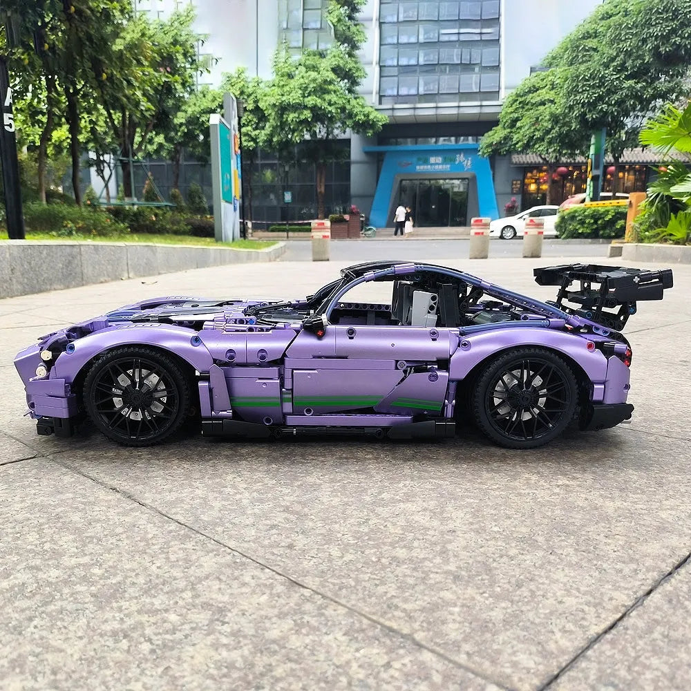 Building Blocks Tech Super MOC Concept Racing Sports Car Bricks Toy Construction Set Toys - 7