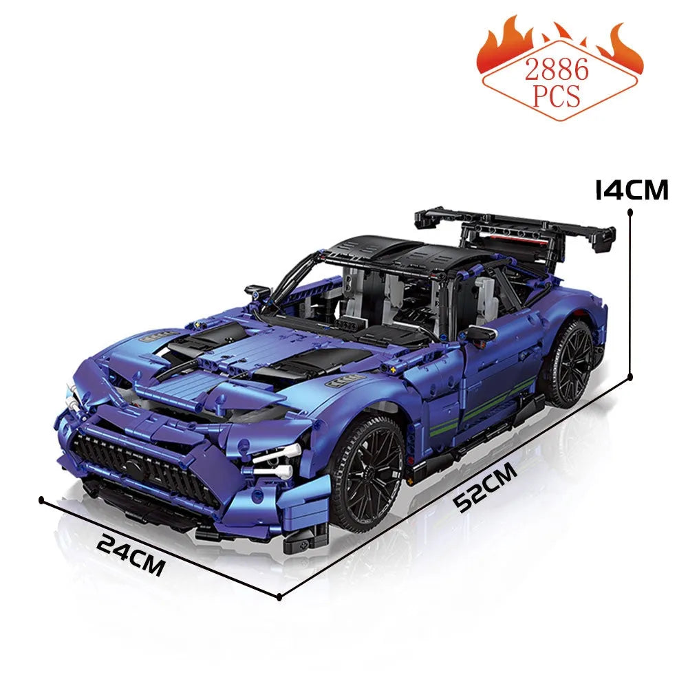 Building Blocks Tech Super MOC Concept Racing Sports Car Bricks Toy Construction Set Toys - 1