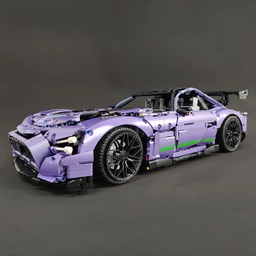 Building Blocks Tech Super MOC Concept Racing Sports Car Bricks Toy - 2