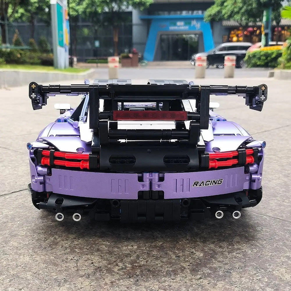 Building Blocks Tech Super MOC Concept Racing Sports Car Bricks Toy Construction Set Toys - 9