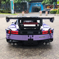 Thumbnail for Building Blocks Tech Super MOC Concept Racing Sports Car Bricks Toy Construction Set Toys - 9