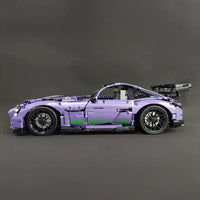 Thumbnail for Building Blocks Tech Super MOC Concept Racing Sports Car Bricks Toy Construction Set Toys - 5