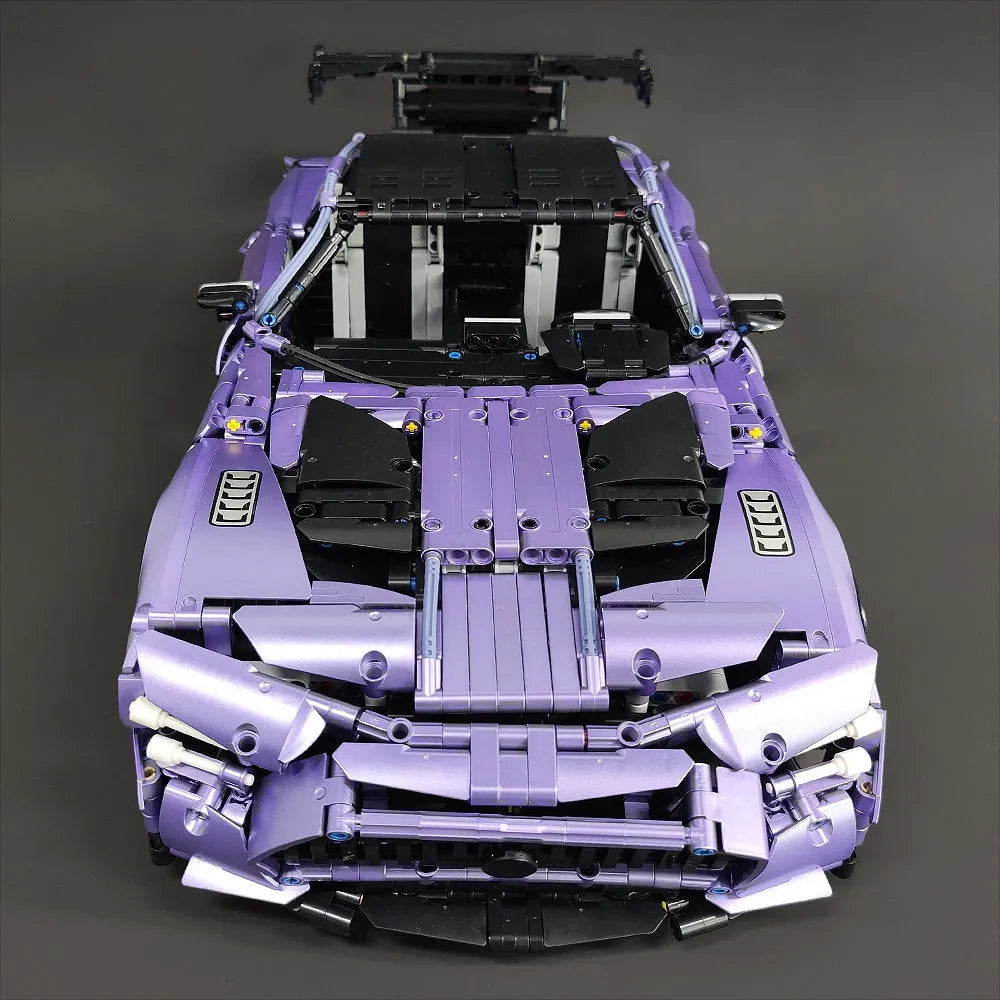 Building Blocks Tech Super MOC Concept Racing Sports Car Bricks Toy Construction Set Toys - 4