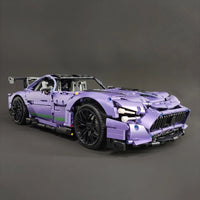 Thumbnail for Building Blocks Tech Super MOC Concept Racing Sports Car Bricks Toy - 3