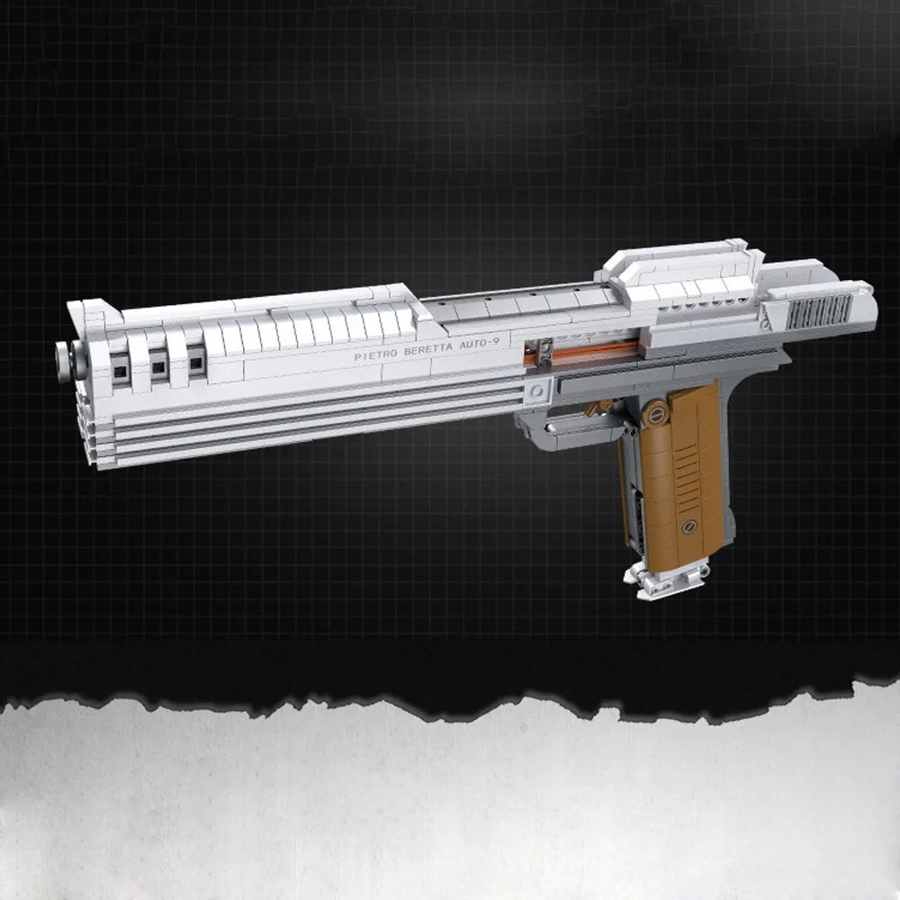 Tech Weapon MOC Beretta Auto 9 Pistol Gun Toy tech-weapon-moc-beretta-auto-9-pistol-gun-toy