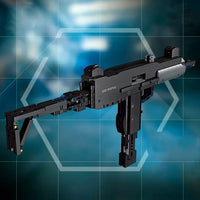 Thumbnail for Building Blocks Tech Weapon MOC UZI Sub Machine Gun Bricks Toy - 6