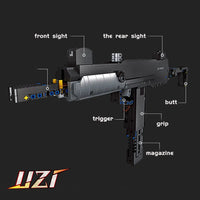 Thumbnail for Building Blocks Tech Weapon MOC UZI Sub Machine Gun Bricks Toy Construction Set Toys - 3