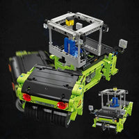 Thumbnail for Building Blocks Technic City Mini Road Roller Steamroller Truck Bricks Toy - 4