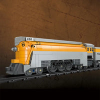 Thumbnail for Building Blocks Technic MOC CO 490 Steam Train Locomotive Bricks Toys 59021 - 2
