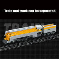 Thumbnail for Building Blocks Technic MOC CO 490 Steam Train Locomotive Bricks Toys 59021 - 5