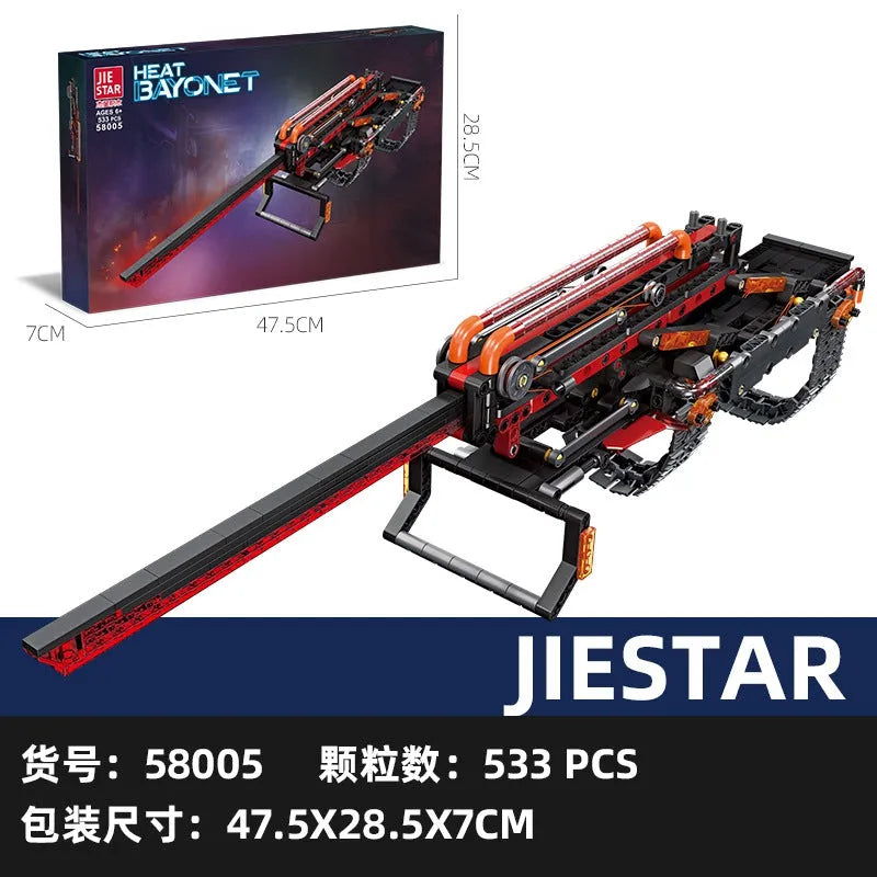Building Blocks Technical Expert Weapon MOC Heat Bayonet Bricks Toy Construction Set Toys - 4
