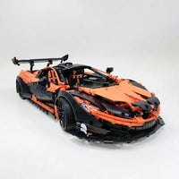 Thumbnail for Building Blocks Technical Hypercar MOC Super P1 Racing Car Bricks Toys 91104 - 3