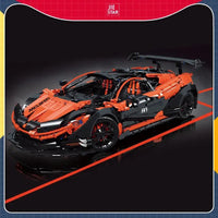 Thumbnail for Building Blocks Technical Hypercar MOC Super P1 Racing Car Bricks Toys 91104 - 8