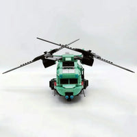 Thumbnail for Building Blocks Technical MOC Twin-Rotor Helicopter Bricks Toy 58008 - 10