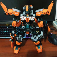 Thumbnail for Building Blocks Transforming Titan Knight Mecha Robot Warrior Bricks Toys - 4
