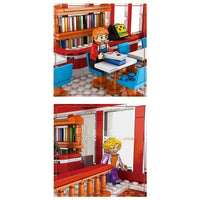 Thumbnail for Building Blocks City Street Expert MOC Chinese Bookstore Bricks Toy - 5