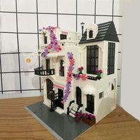 Thumbnail for Building Blocks Expert Creator European Garden City Flower Store Bricks Toy - 15