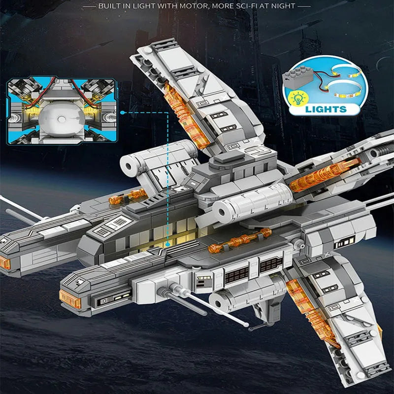 Building Blocks INFINITE UNIVERSE LAGRANGE Cosmic Spacecraft Frigate Bricks Toy - 6