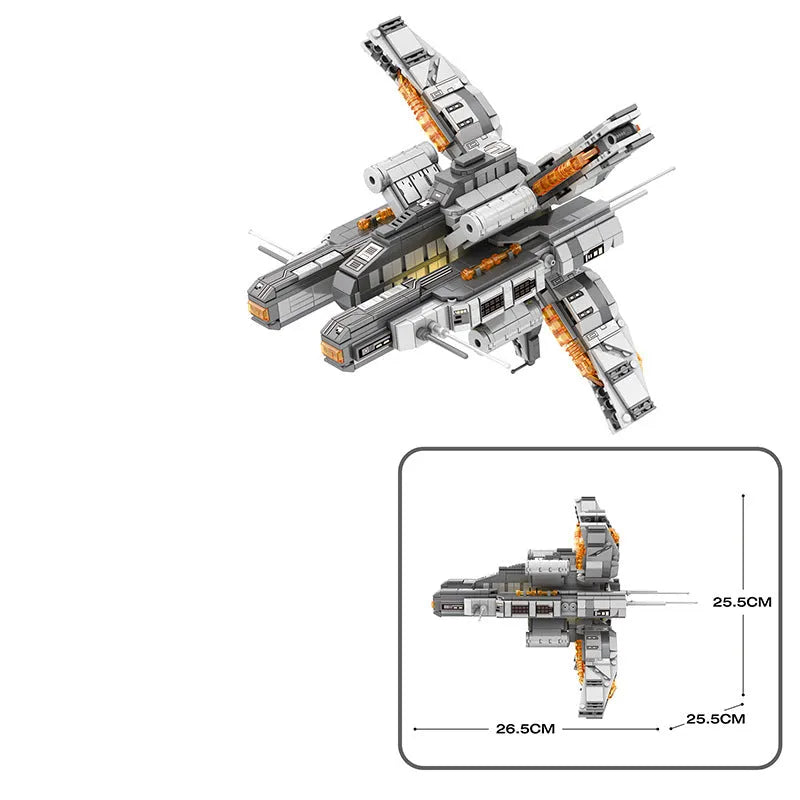 Building Blocks INFINITE UNIVERSE LAGRANGE Cosmic Spacecraft Frigate Bricks Toy - 3