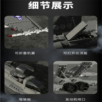 Thumbnail for Building Blocks Military Aircraft F - 18 Hornet Fighter Jet Bricks Toy - 6