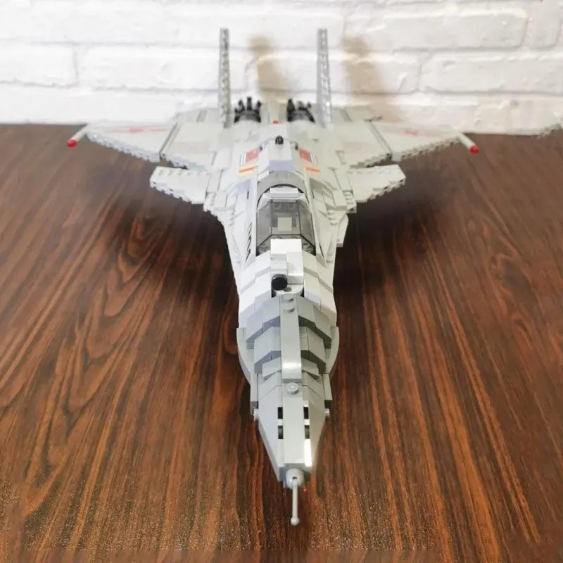 Building Blocks Military Aircraft J-15 Flying Shark Fighter Jet Bricks Toy - 11
