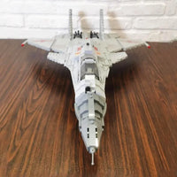 Thumbnail for Building Blocks Military Aircraft J-15 Flying Shark Fighter Jet Bricks Toy - 11