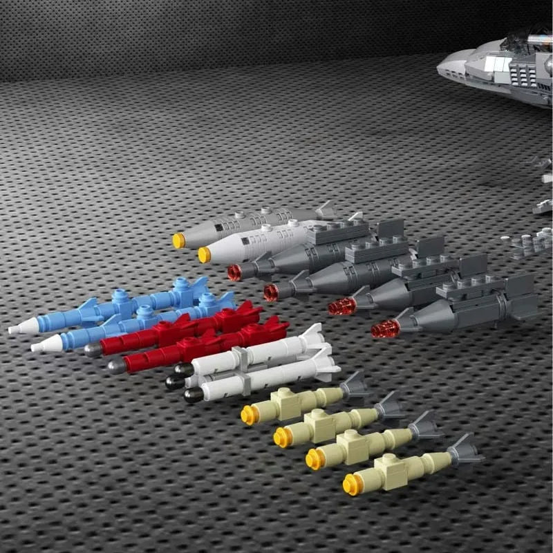 Building Blocks Military Aircraft J-20 Stealth Fighter Jet Bricks Toy Construction Set Toys - 6