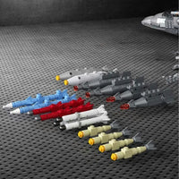 Thumbnail for Building Blocks Military Aircraft J-20 Stealth Fighter Jet Bricks Toy Construction Set Toys - 6
