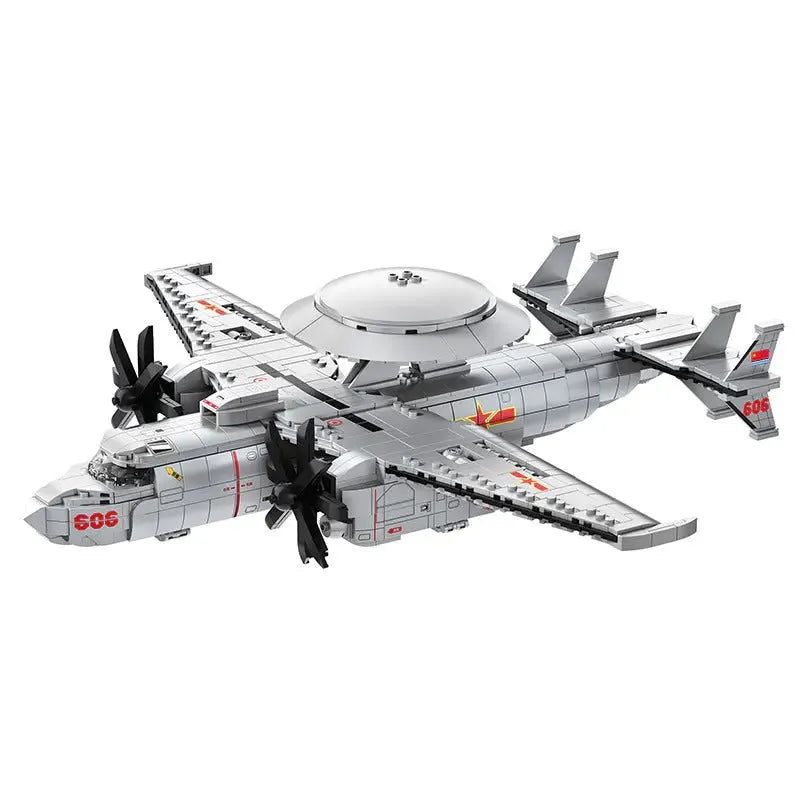 Building Blocks Military Aircraft MOC KJ - 600 AWACS Fighter Bricks Toy - 1
