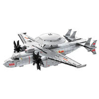Thumbnail for Building Blocks Military Aircraft MOC KJ-600 AWACS Fighter Bricks Toy - 1