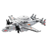 Thumbnail for Building Blocks Military Aircraft MOC KJ - 600 AWACS Fighter Bricks Toy - 1