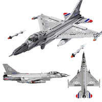 Thumbnail for Building Blocks Military F - 16 Fighting Falcon Aircraft Bricks Toy - 2