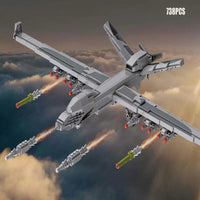 Thumbnail for Building Blocks Military Unmanned Drone Wing Loong UAV - 2 Bricks Toy - 2
