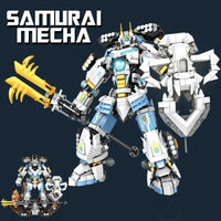 Thumbnail for Building Blocks MOC 670 Samurai Titan Warrior Mecha Bricks Toys - 9