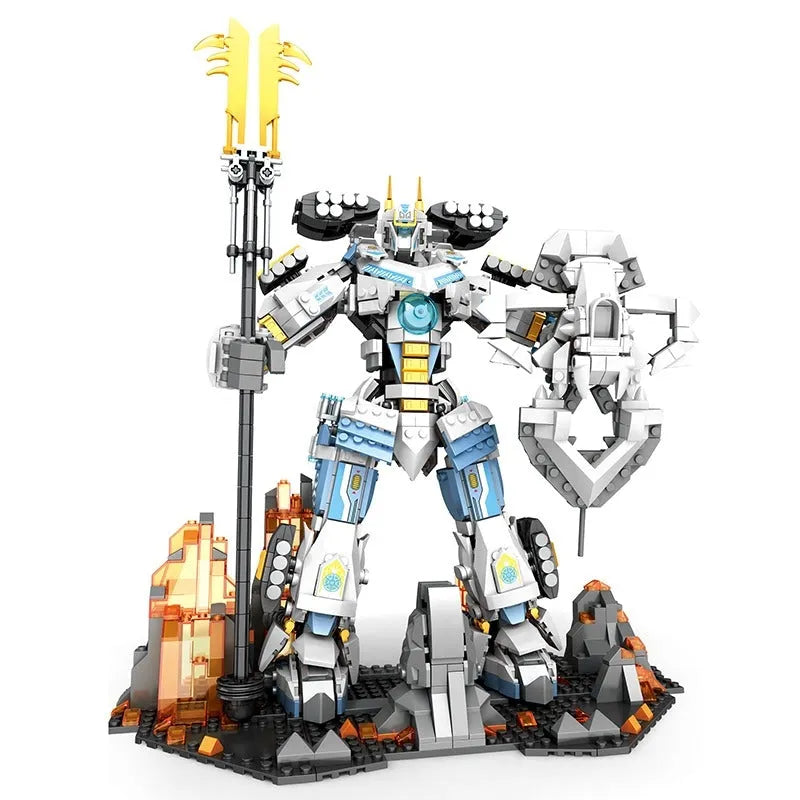Building Blocks MOC 670 Samurai Titan Warrior Mecha Bricks Toys Construction Set Toys - 1