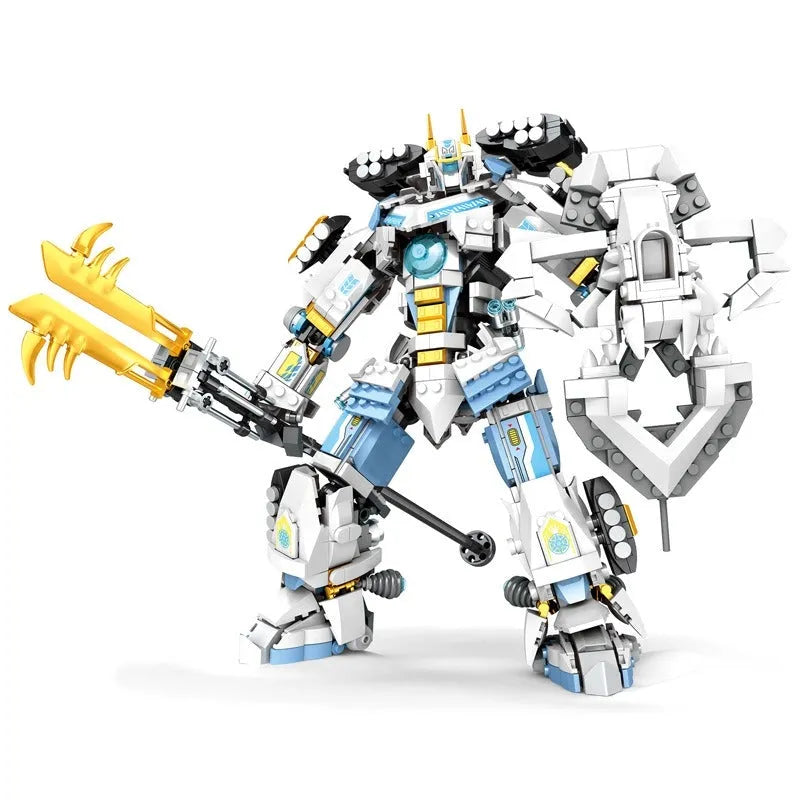 Building Blocks MOC 670 Samurai Titan Warrior Mecha Bricks Toys Construction Set Toys - 5