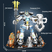 Thumbnail for Building Blocks MOC 670 Samurai Titan Warrior Mecha Bricks Toys Construction Set Toys - 2