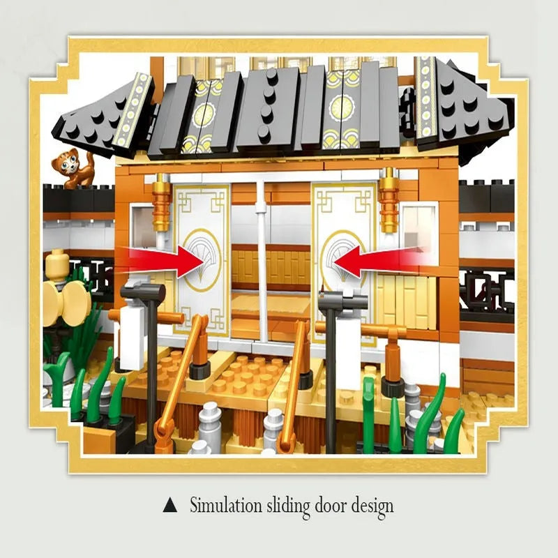 Building Blocks MOC 86015 Martial Arts Hall Cherry Tree Bricks Toys Construction Set Toys - 6