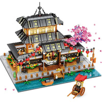 Thumbnail for Building Blocks MOC 86015 Martial Arts Hall Cherry Tree Bricks Toys - 1