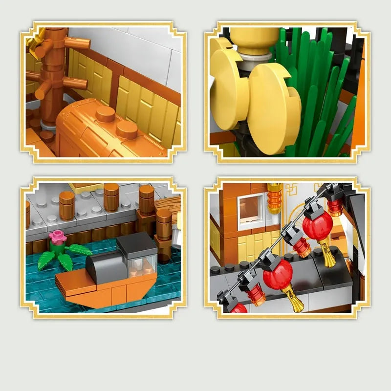 Building Blocks MOC 86015 Martial Arts Hall Cherry Tree Bricks Toys Construction Set Toys - 7