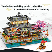 Thumbnail for Building Blocks MOC 86015 Martial Arts Hall Cherry Tree Bricks Toys Construction Set Toys - 3