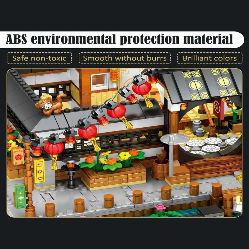 Building Blocks MOC 86015 Martial Arts Hall Cherry Tree Bricks Toys Construction Set Toys - 8