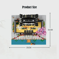 Thumbnail for Building Blocks MOC 86015 Martial Arts Hall Cherry Tree Bricks Toys Construction Set Toys - 10