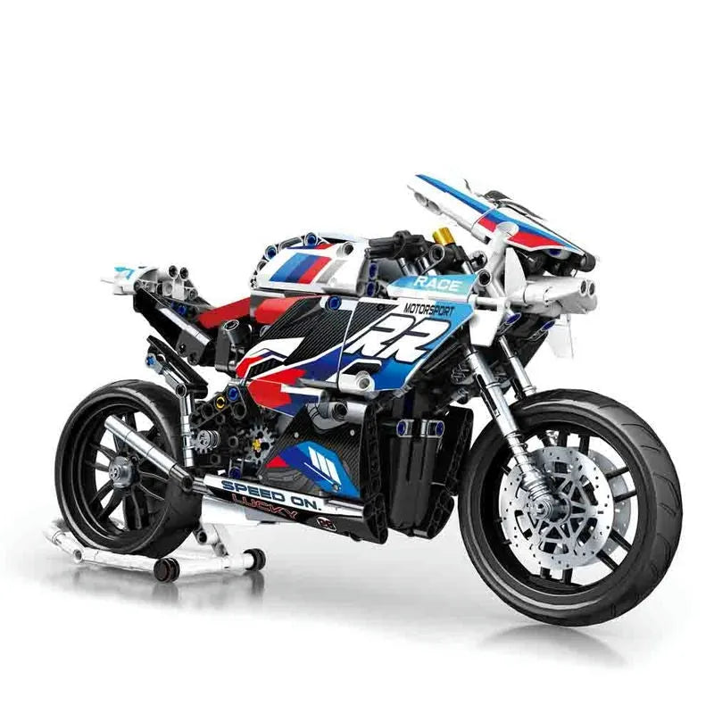 Building Blocks MOC BMW Bikes Racing Motorcycle Bricks Toy 82003 Construction Set Toys - 1