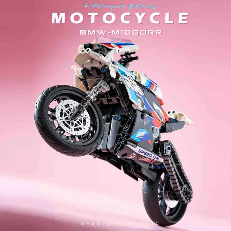 Building Blocks MOC BMW Bikes Racing Motorcycle Bricks Toy 82003 - 2