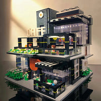Thumbnail for Building Blocks MOC Creator Expert City Corner Coffee Shop Bricks Toy Construction Set Toys - 15