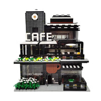 Thumbnail for Building Blocks MOC Creator Expert City Corner Coffee Shop Bricks Toy Construction Set Toys - 1