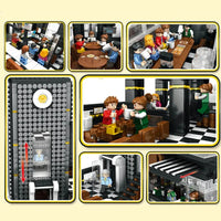 Thumbnail for Building Blocks MOC Creator Expert City Corner Coffee Shop Bricks Toy Construction Set Toys - 14
